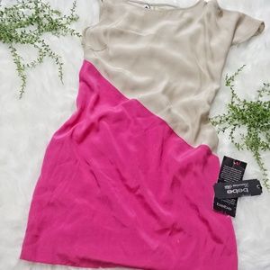 🍉 BEBE Color Block Cocktail Dress
